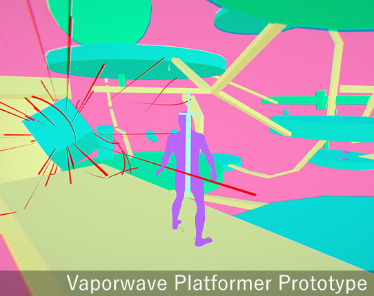 VaporWave Platformer Prototype Image