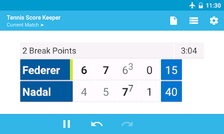 Tennis Score Keeper Image