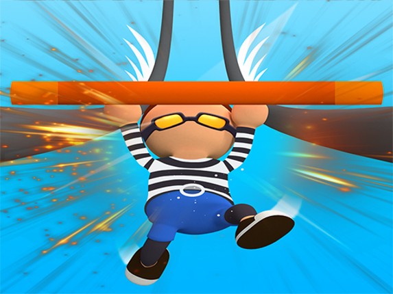 Roof Run Rails Man - railing challenge Game online Game Cover