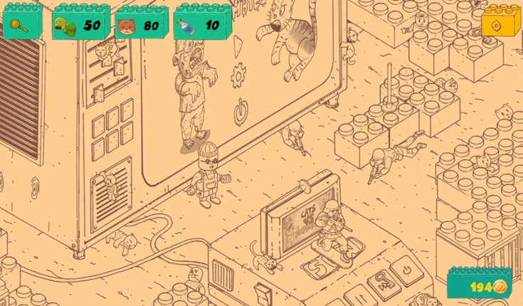 Tiny Cats vs Toys screenshot
