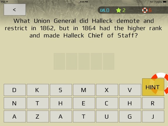 US War History Trivia Image