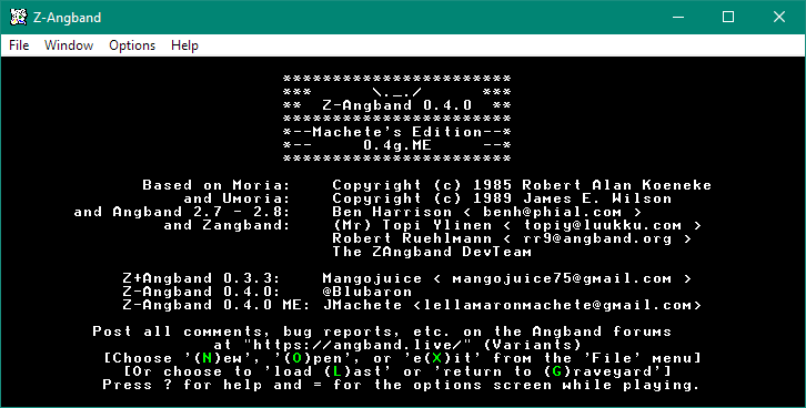 Games like Z-Angband 0.4 Machete Edition