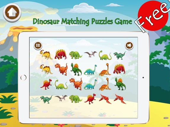 Dinosaur Matching Remember Puzzles Games For Kids screenshot