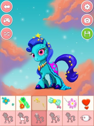Pony &amp; unicorn dressup game - dress up free Image