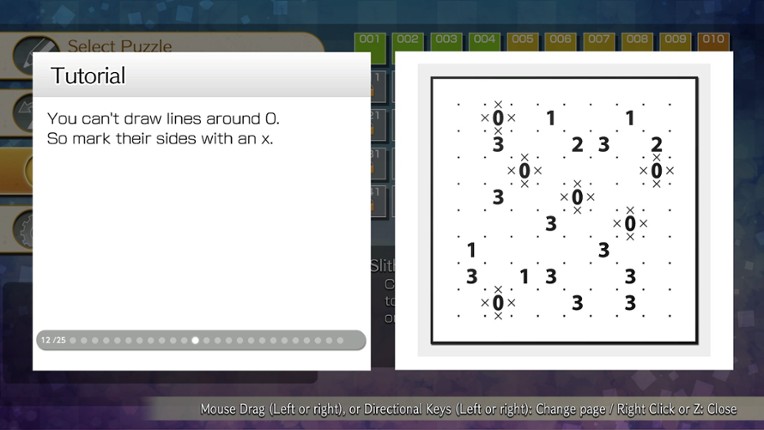 Puzzle by Nikoli W Slitherlink (Windows) screenshot