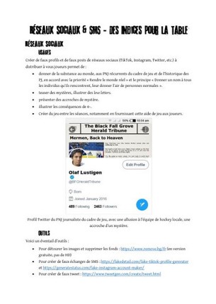 Réseaux sociaux & SMS - Des Indices pour la table screenshot