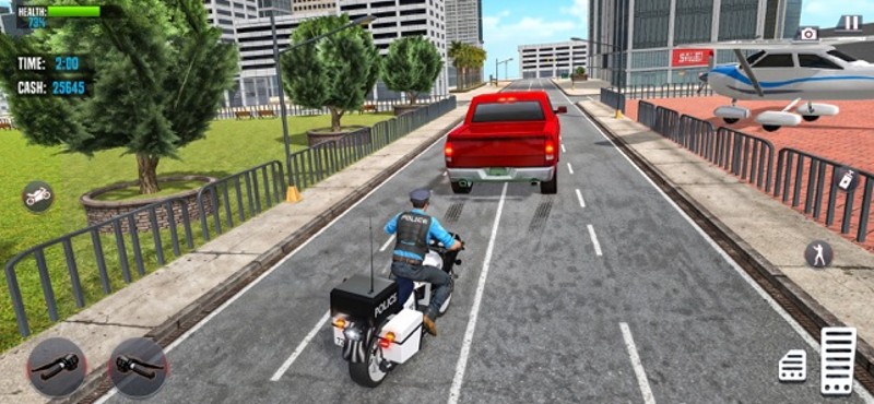 US Police Chase Bike Games 3D screenshot