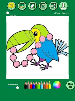 Animals & Birds Coloring book screenshot
