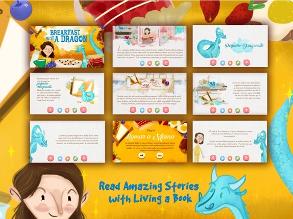 Breakfast with a Dragon Story tale kids Book Game screenshot