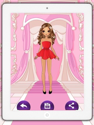 Fashion and design games – dress up catwalk models and fashion girls screenshot