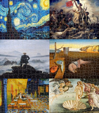 Rompecabezas de Pinturas Famosas del Mundo screenshot