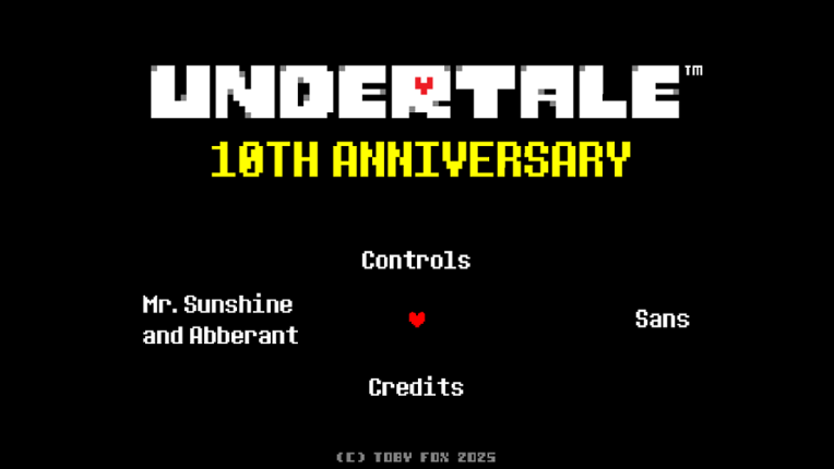 Undertale 10th Anniversary Image
