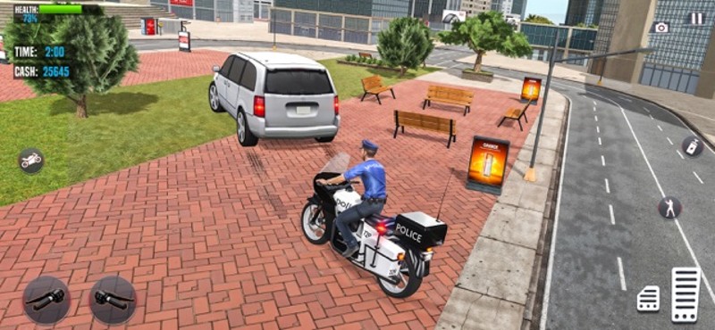 US Police Chase Bike Games 3D screenshot