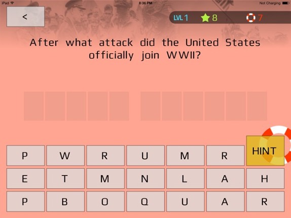 US War History Trivia screenshot