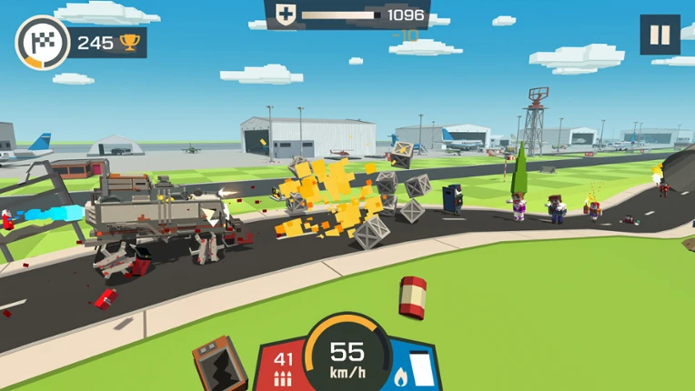 Zombie Derby: Blocky Roads Image
