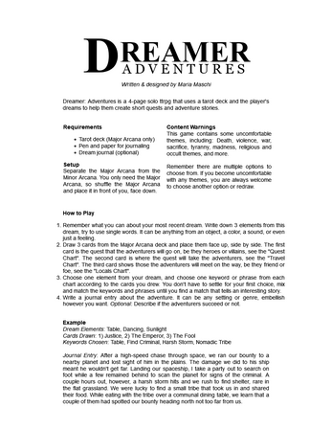 Dreamer: Adventures Image