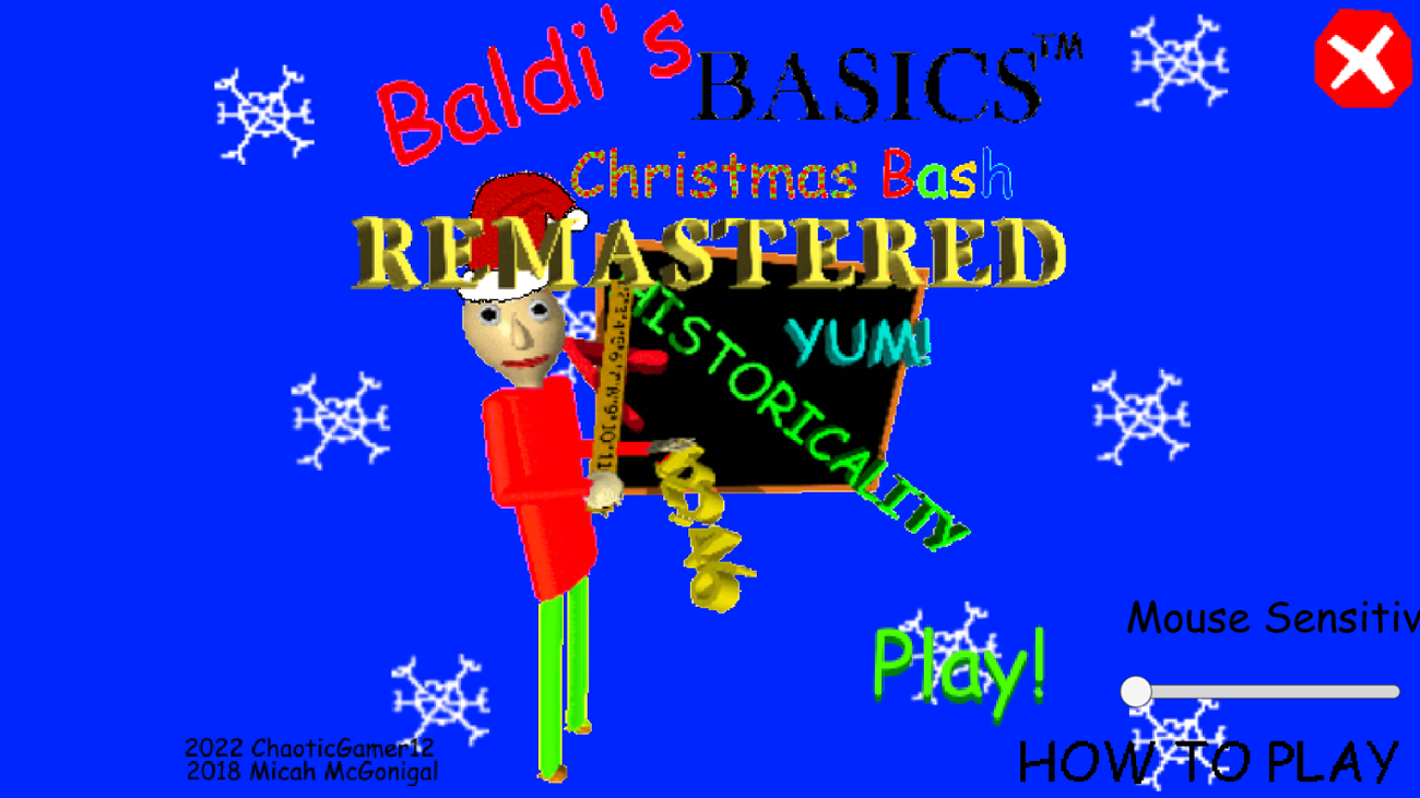 Games like Baldi's Basics Christmas Bash Remastered