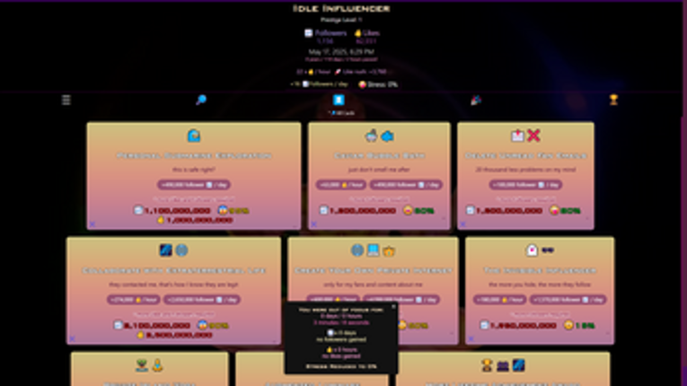 Idle Influencer screenshot