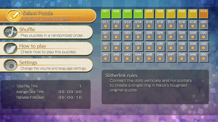 Puzzle by Nikoli W Slitherlink (Windows) screenshot