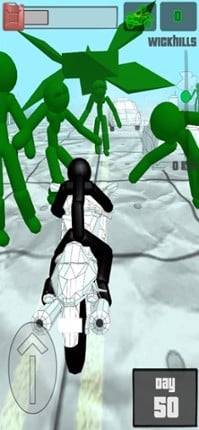 Stickman Zombie: Bike Racing screenshot