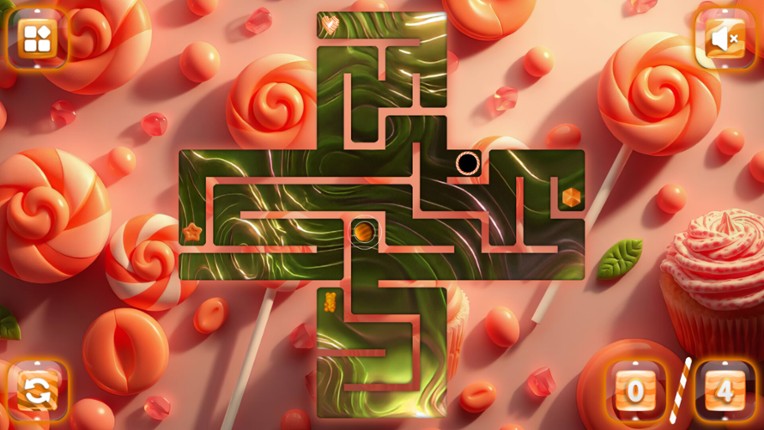 Sweetie Candy Maze: Coral Peach screenshot