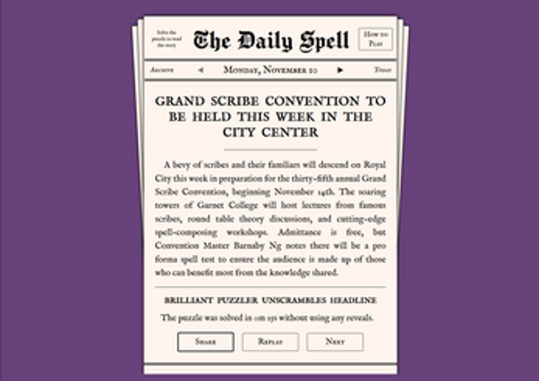 The Daily Spell screenshot