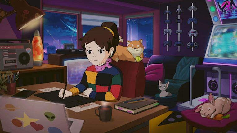 Comfy Girl - Cozy & Aesthetic Image