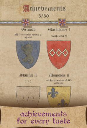 [DEMO] Marginalia Hero - medieval one tap RPG screenshot