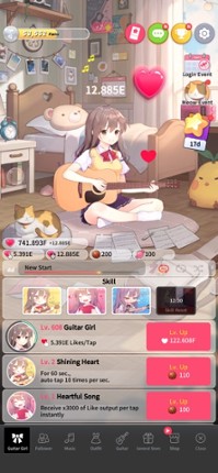 Guitar Girl:Relaxing MusicGame screenshot