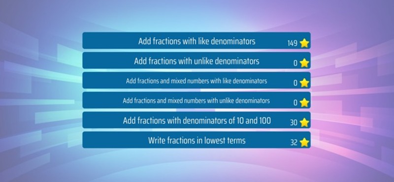 Math Shot Adding Fractions screenshot
