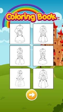 Princess Coloring Book HD - Fun Kids Drawing Image