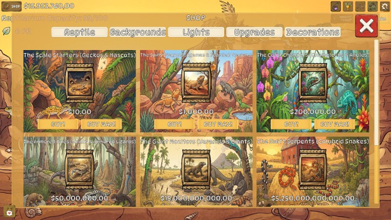 Reptilarium screenshot