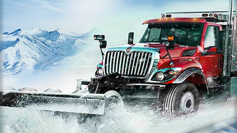 Snow Plow Truck Game Cover