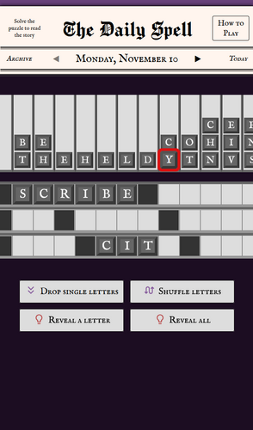 The Daily Spell Image