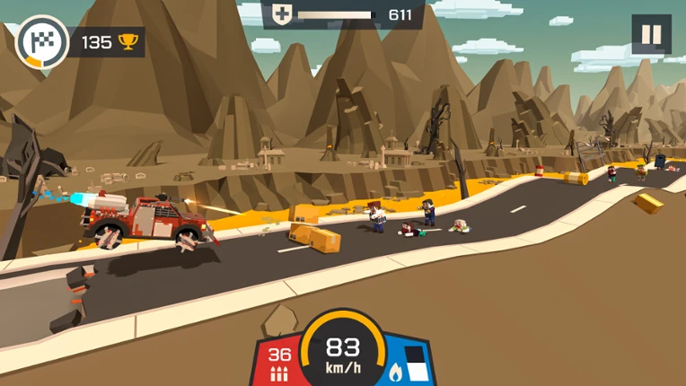 Zombie Derby: Blocky Roads Image
