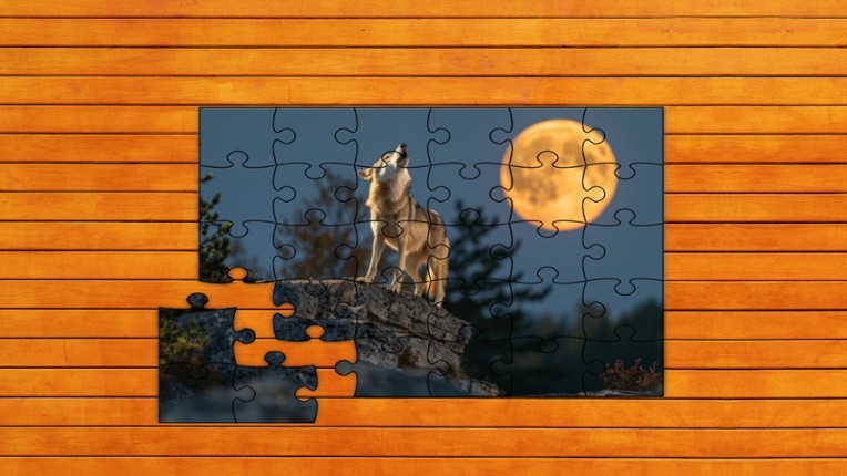 Bear vs. Wolf Jigsaw Puzzle screenshot