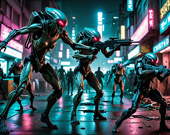 Cybercity Invasion Game Cover