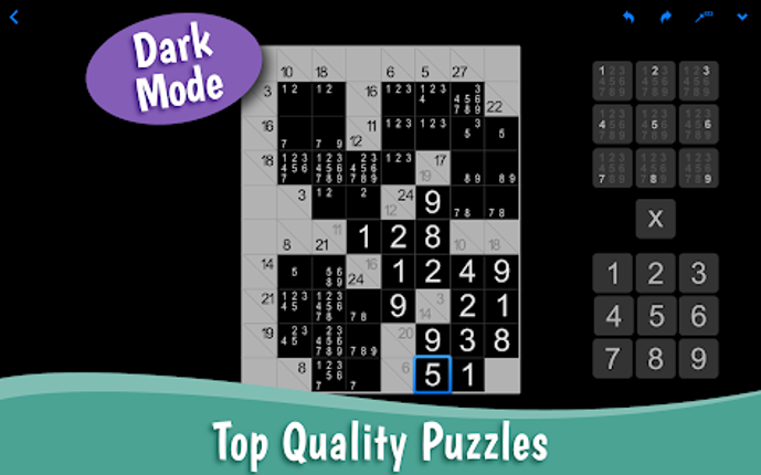 Kakuro: Number Crossword screenshot