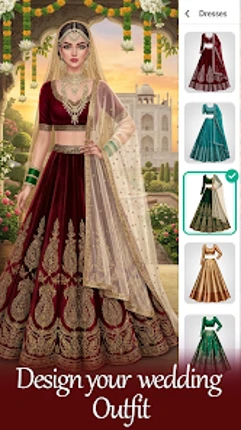 Indian Wedding Dress Up Bride Image