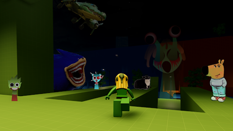 Nextbots in backrooms Obunga screenshot