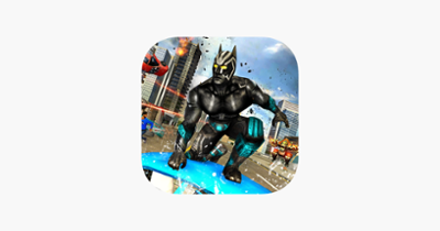 Panther Superhero City Battle Image