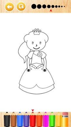 Princess Coloring Book HD - Fun Kids Drawing screenshot