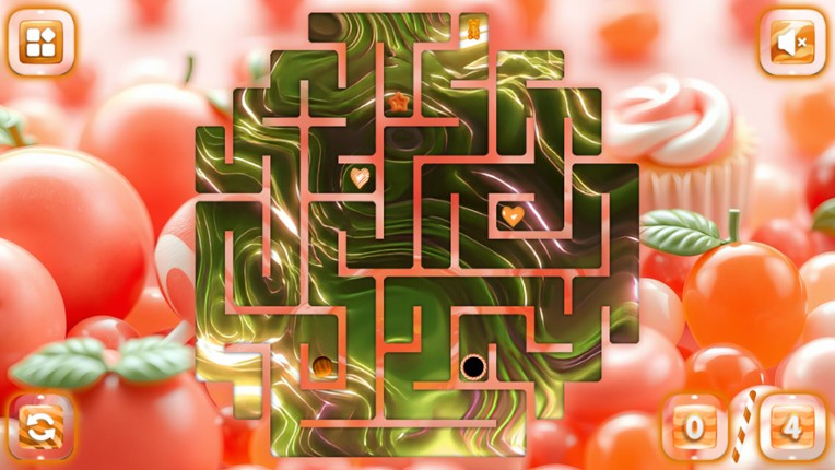 Sweetie Candy Maze: Coral Peach Image