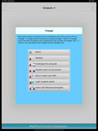 Triangle Game screenshot
