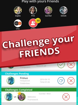Word Search Multiplayer - Trends and Titbits screenshot