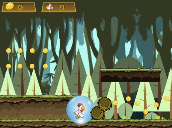 Brave Chicken Run - The Hero Runner To Grab Golds Game screenshot