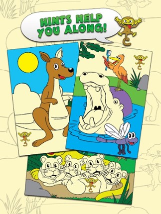 Coloring Animal Zoo Touch To Color Activity Coloring Book For Kids and Family Free Preschool Starter Edition screenshot