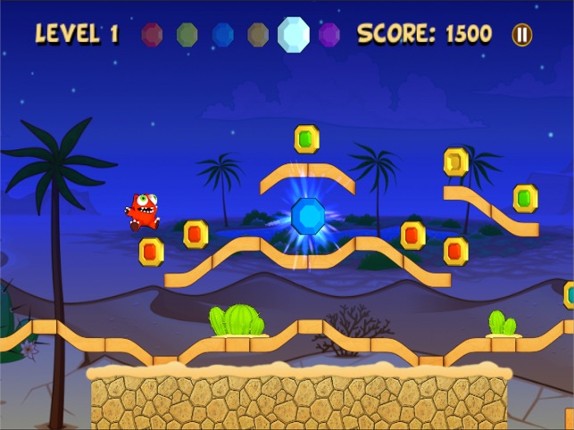 Creepy Mega Monster Escape Run and Jump 2d Free Game screenshot
