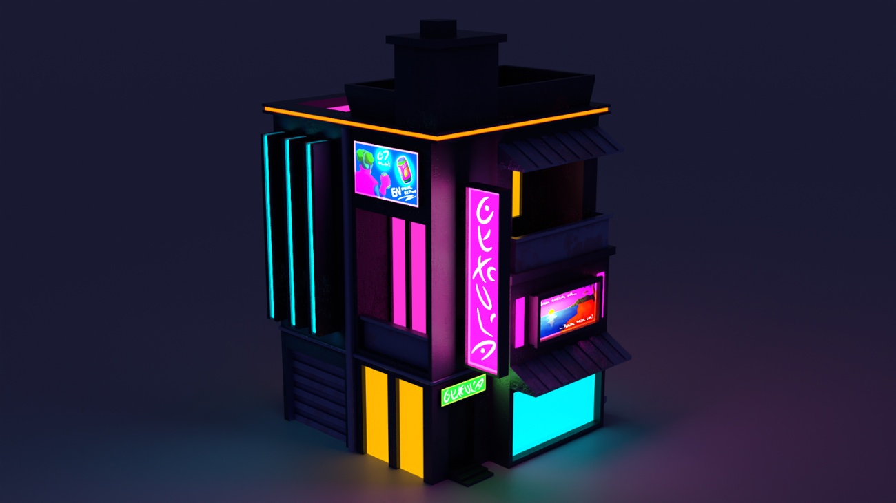 Games like Cyberpunk Cube - Blender Model