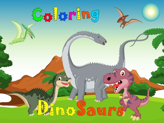 Dinosaur Coloring Book 2 - Dino Animals Draw,Paint And Color Educational All In One HD Games Free For Kids and Toddlers Image
